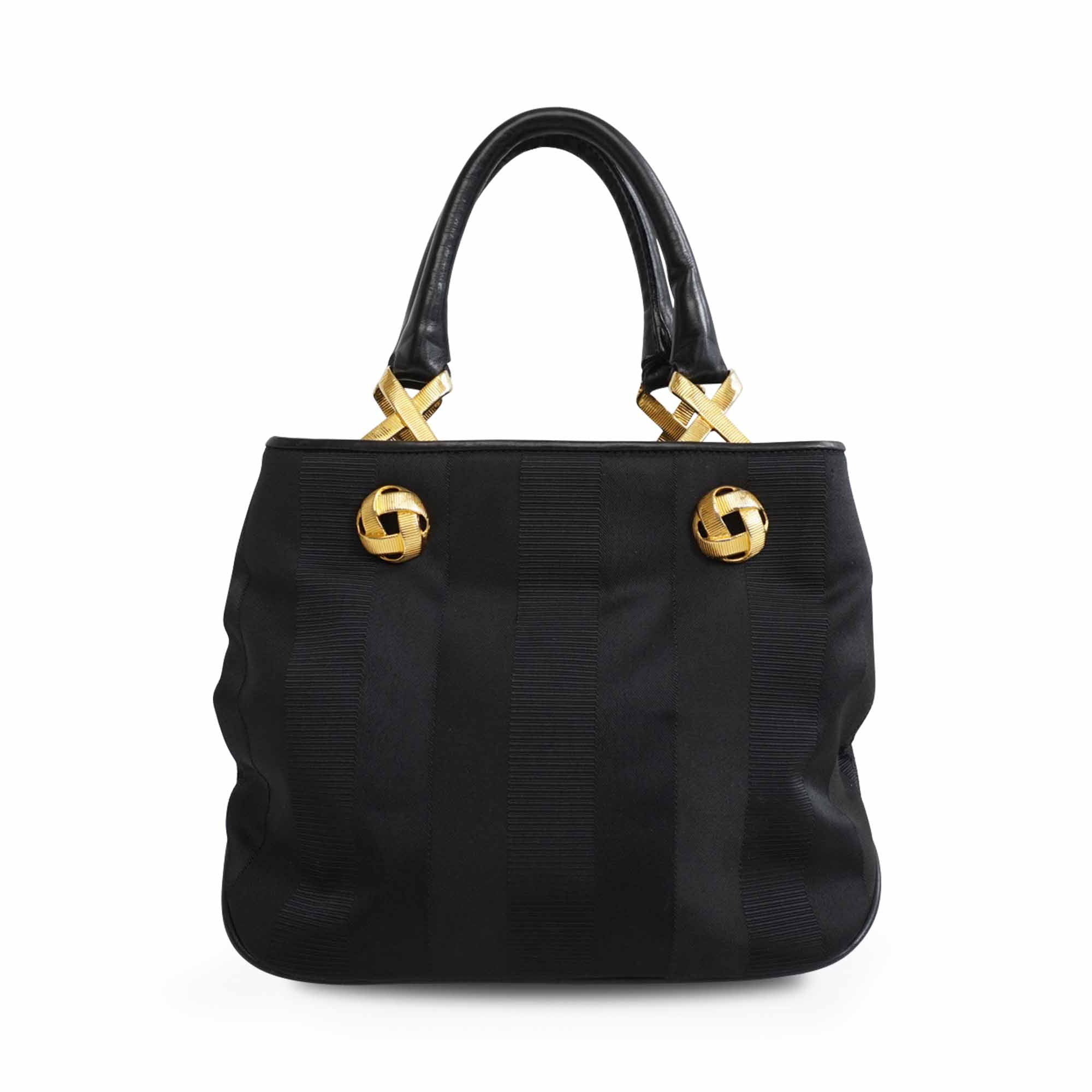Salvatore Ferragamo Jacquard Tote Bag