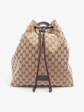Gucci Drawstring Backpack GG Supreme Canvas