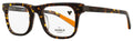 Shinola Modified Rectangle Eyeglasses SH15002 242 Amber Tortoise 51mm Amber Tortoise
