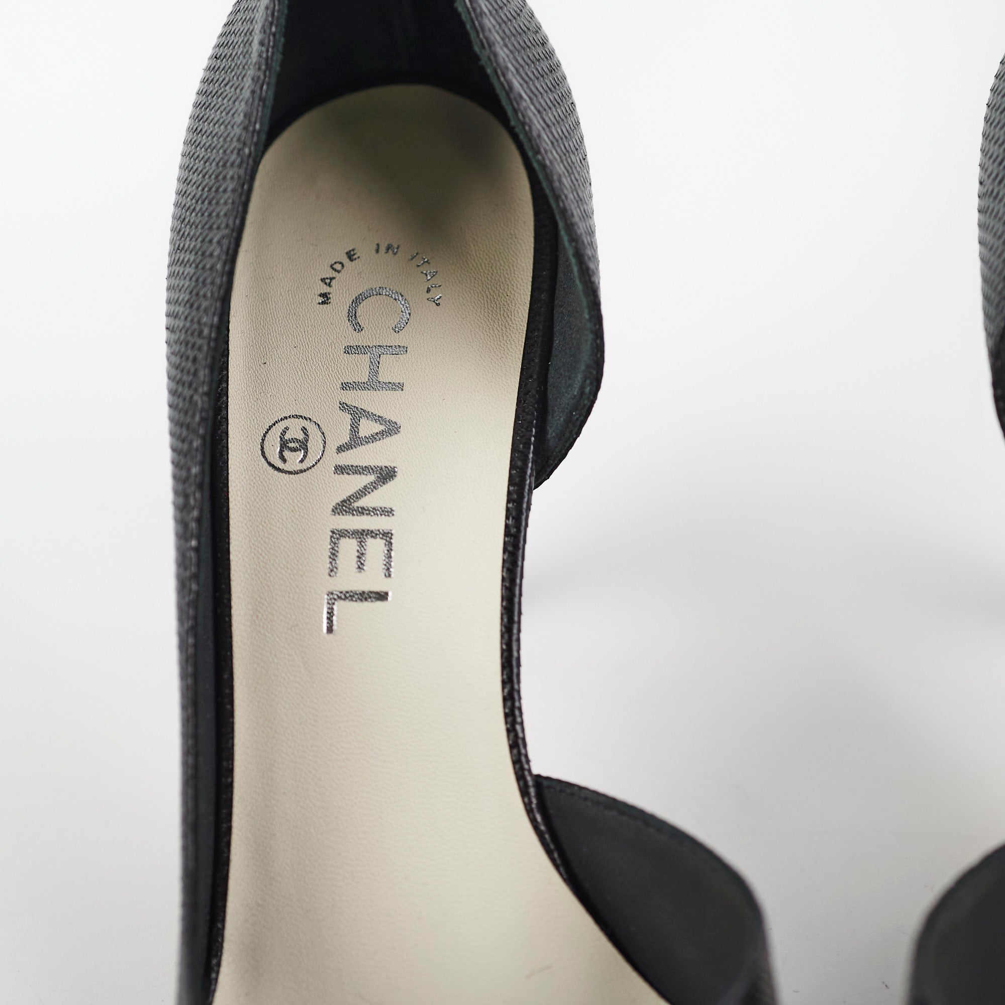 Chanel Black Heels Size 38.5