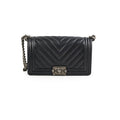 Chanel Caviar Old Medium Boy Black