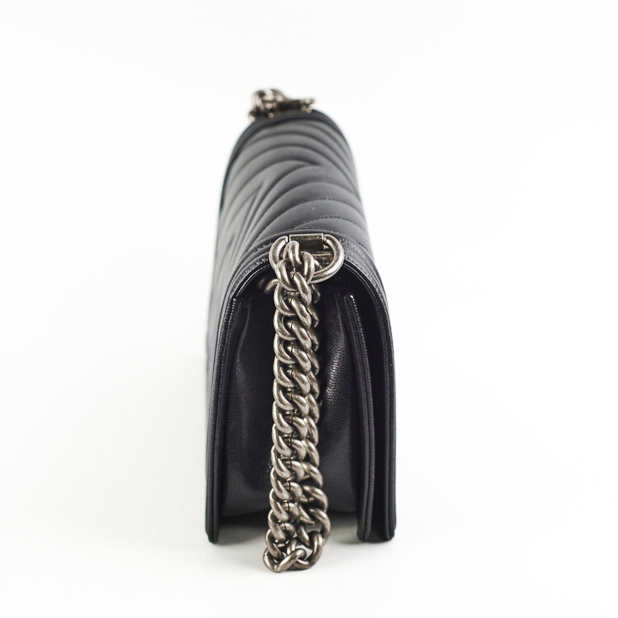 Chanel Caviar Old Medium Boy Black