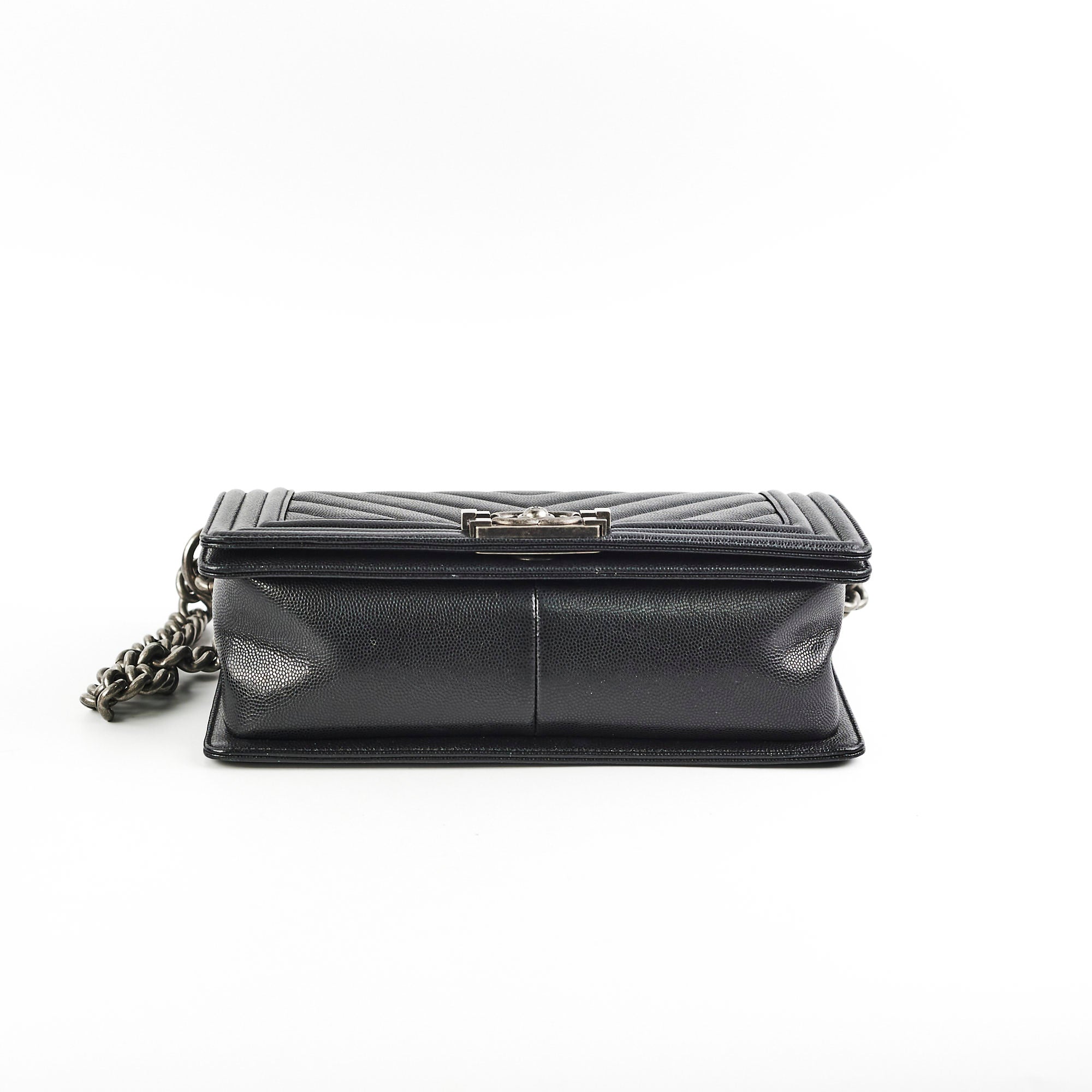 Chanel Caviar Old Medium Boy Black