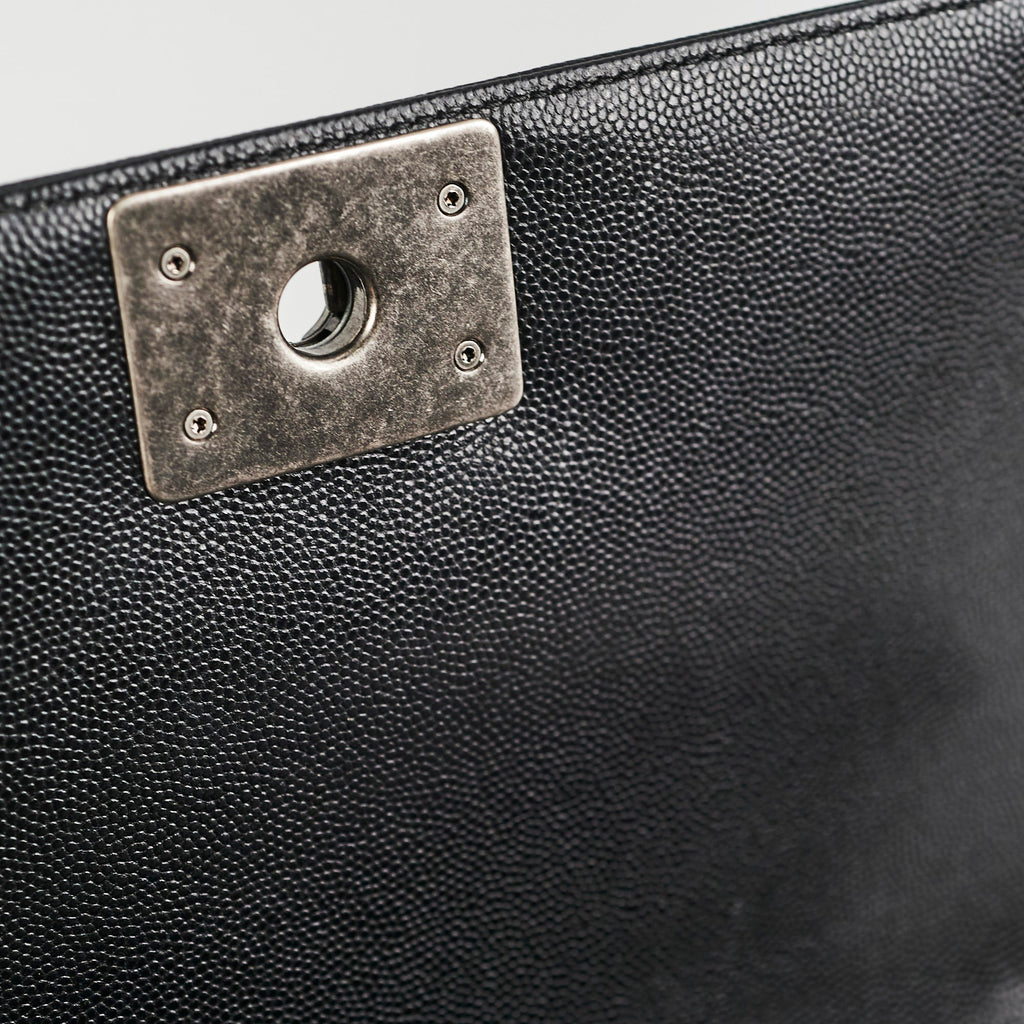 Chanel Caviar Old Medium Boy Black