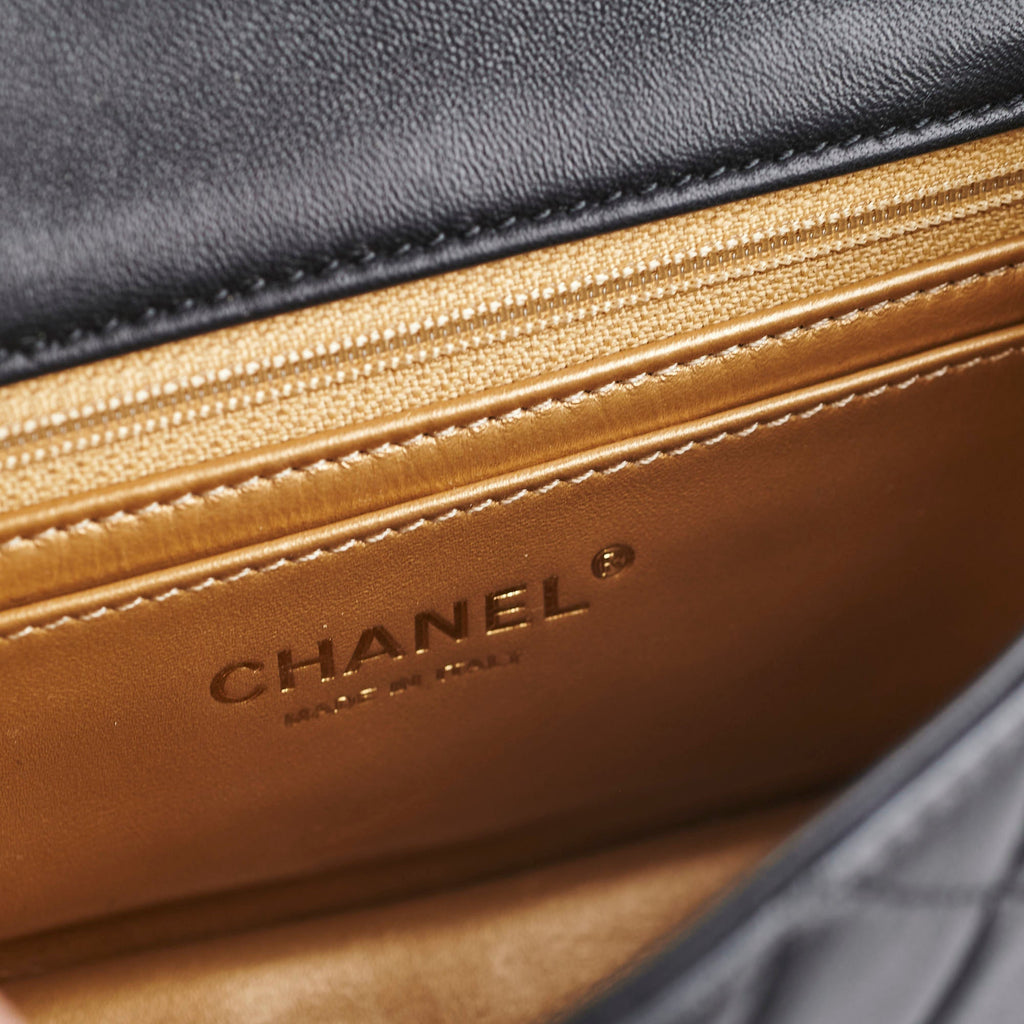 Chanel Mini Rectangular Pearl Crush Lambskin Black