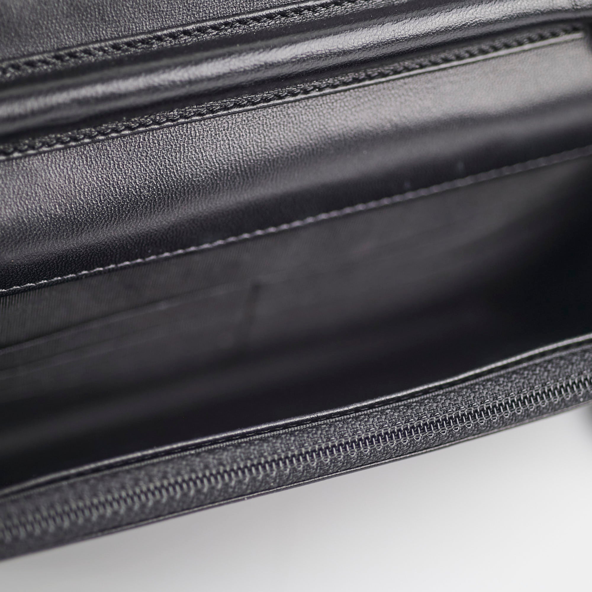 Chanel Flap Wallet On Chain Lambskin Black Crossbody Bag