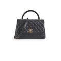 Chanel Medium Caviar Coco Handle Black