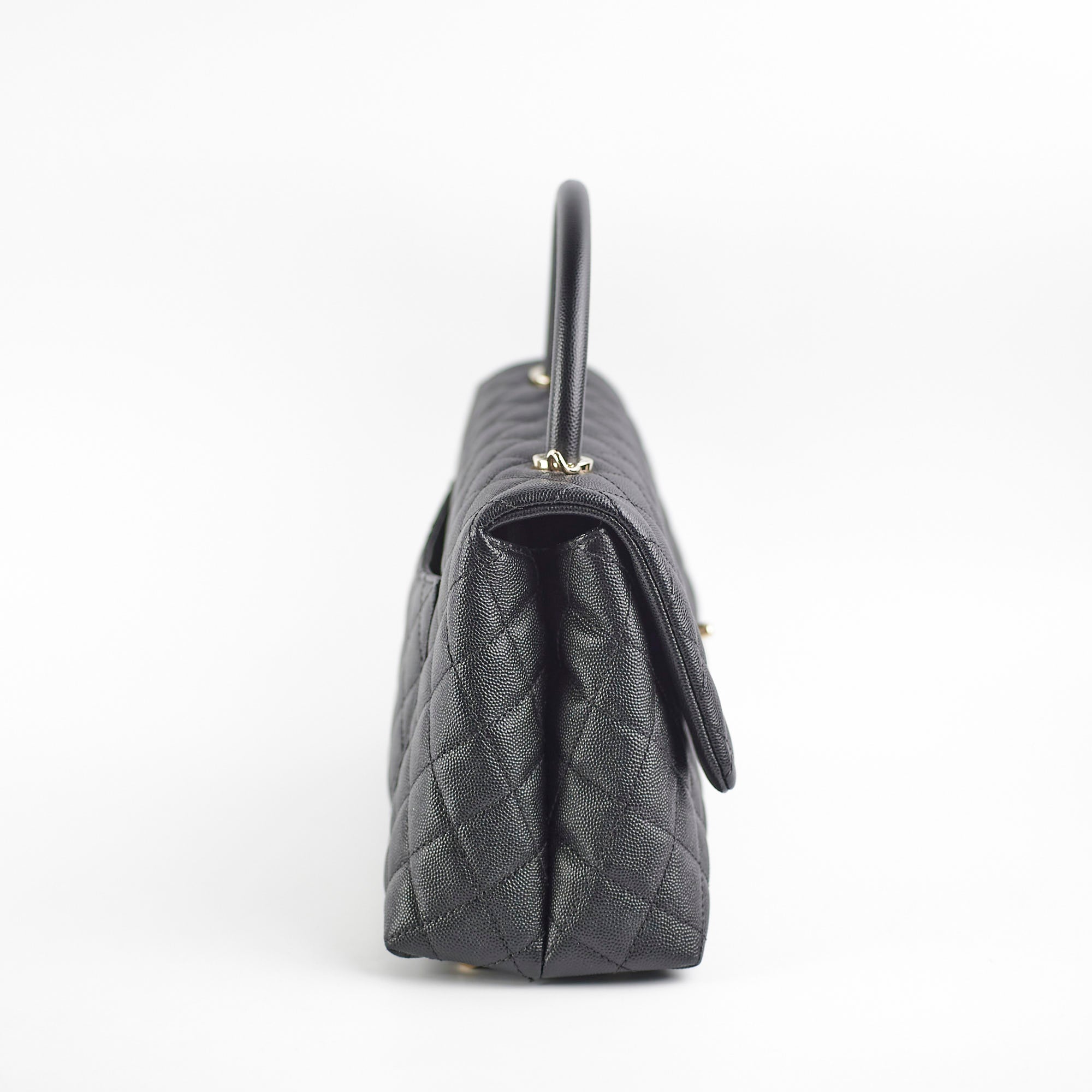 Chanel Medium Caviar Coco Handle Black