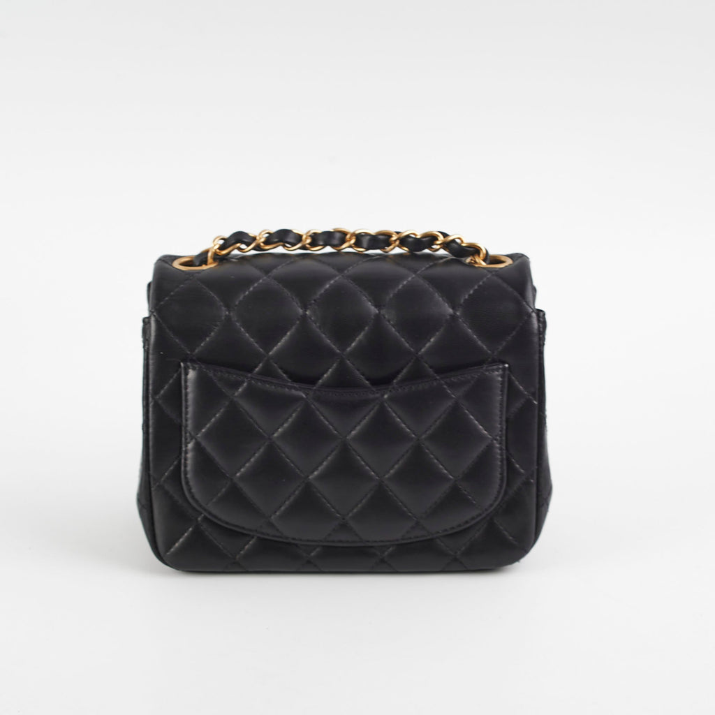 Chanel Mini Square Lambskin Black
