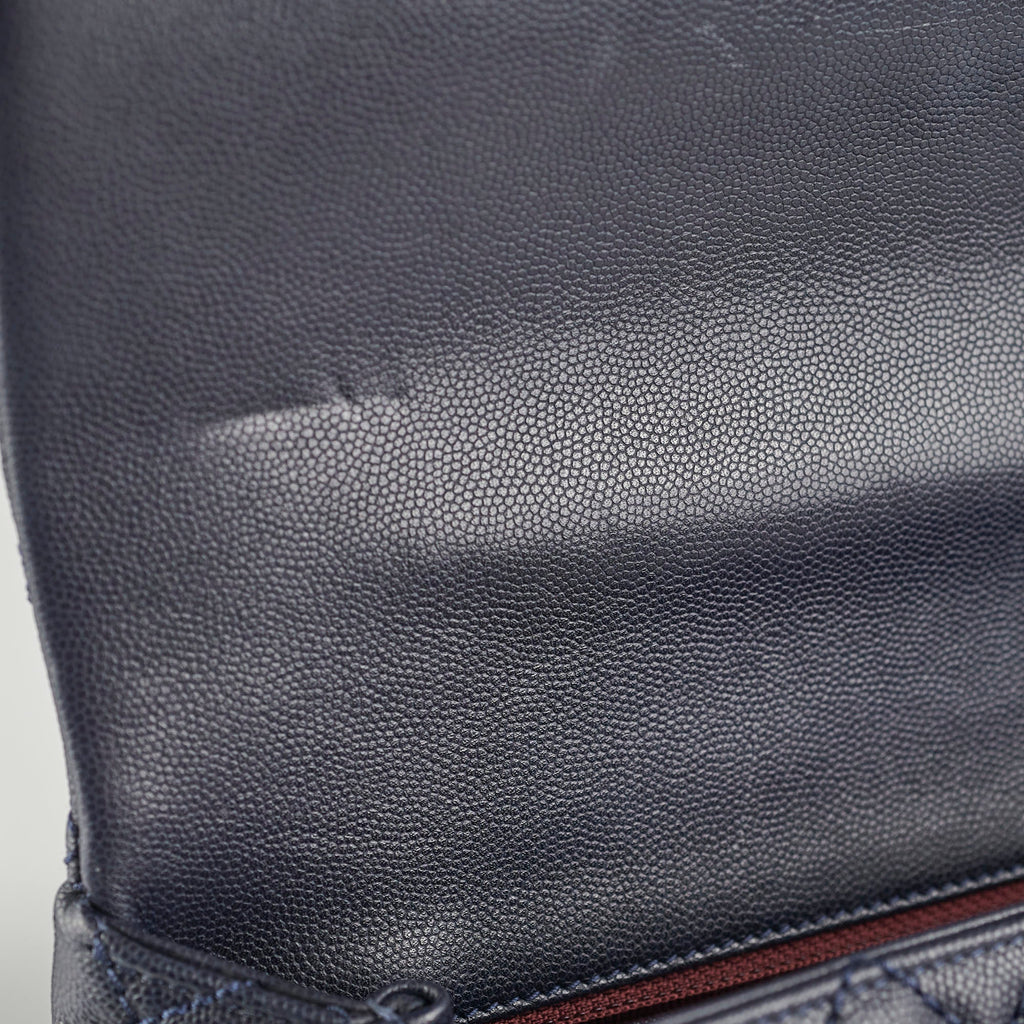 Chanel Caviar Large Coco Handle Navy 21series