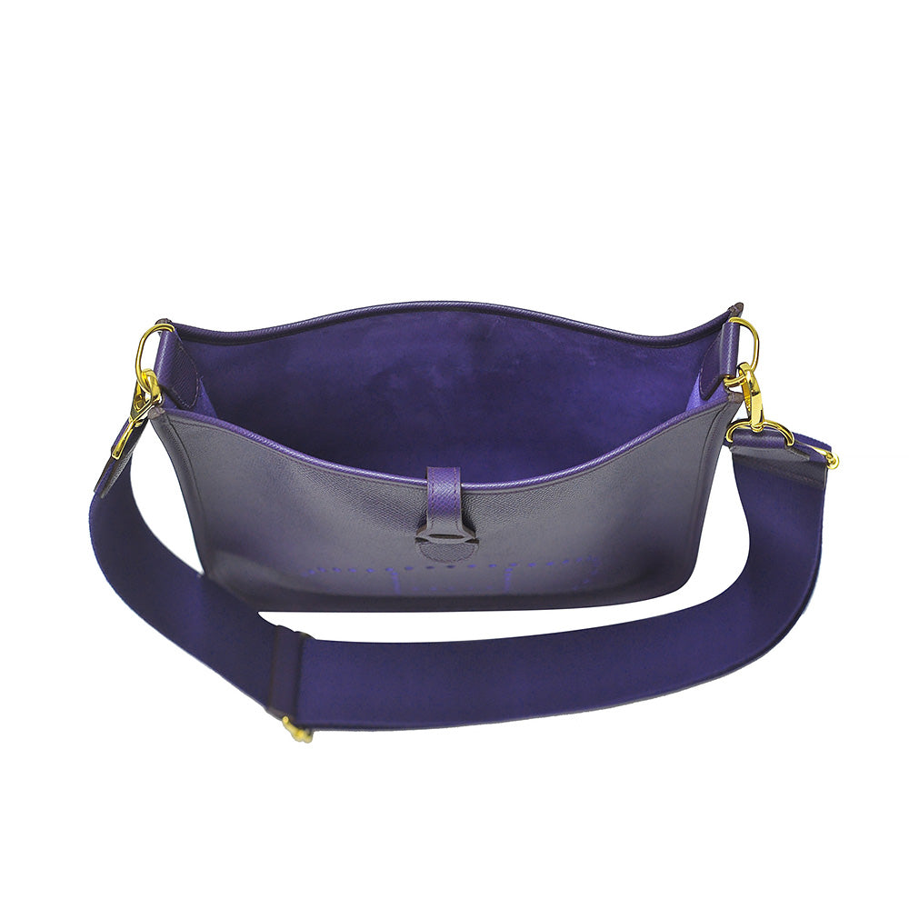 Anemone Epsom Leather Evelyne III PM Shoulder Bag (Rented Out)