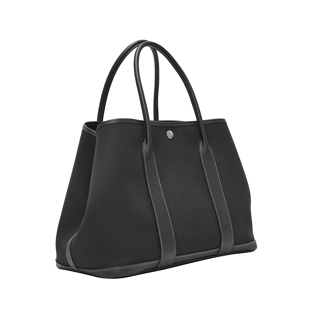 Black Canvas Garden Party PM Tote Bag (Rented Out)