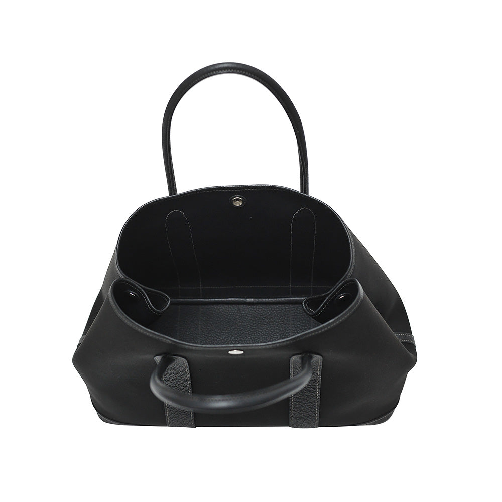 Black Canvas Garden Party PM Tote Bag (Rented Out)