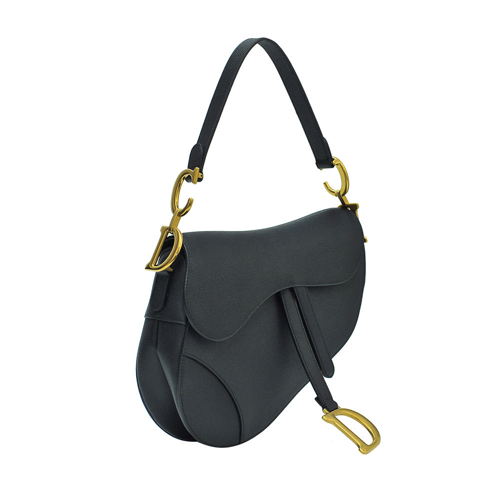 Black Saddle Calfskin Bag (Rented Out)