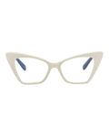 Saint Laurent Womens Cat Eye Ivory Black Transparent Fashion Designer Eyewear