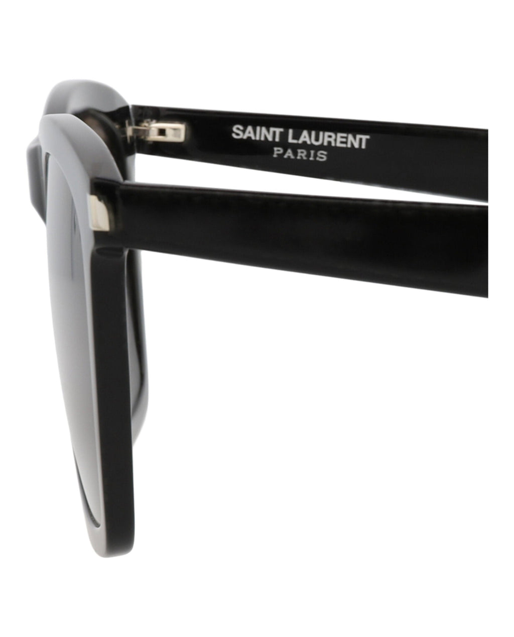 Saint Laurent Mens Square/Rectangle Black Black Grey Fashion Designer Eyewear