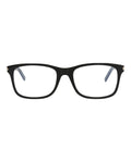 Saint Laurent Unisex Square/Rectangle Black Black Transparent Fashion Designer Eyewear