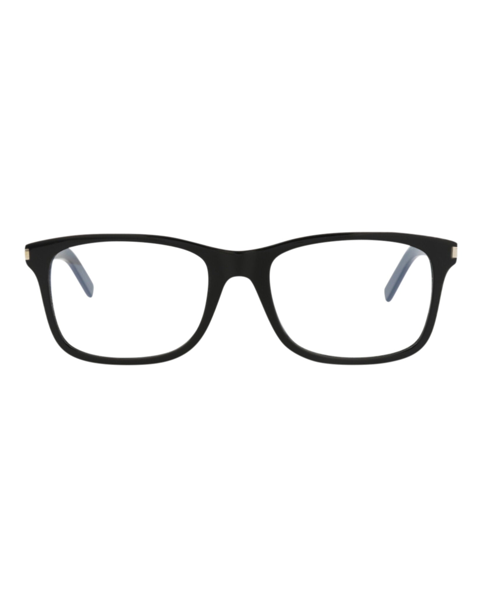 Saint Laurent Unisex Square/Rectangle Black Black Transparent Fashion Designer Eyewear