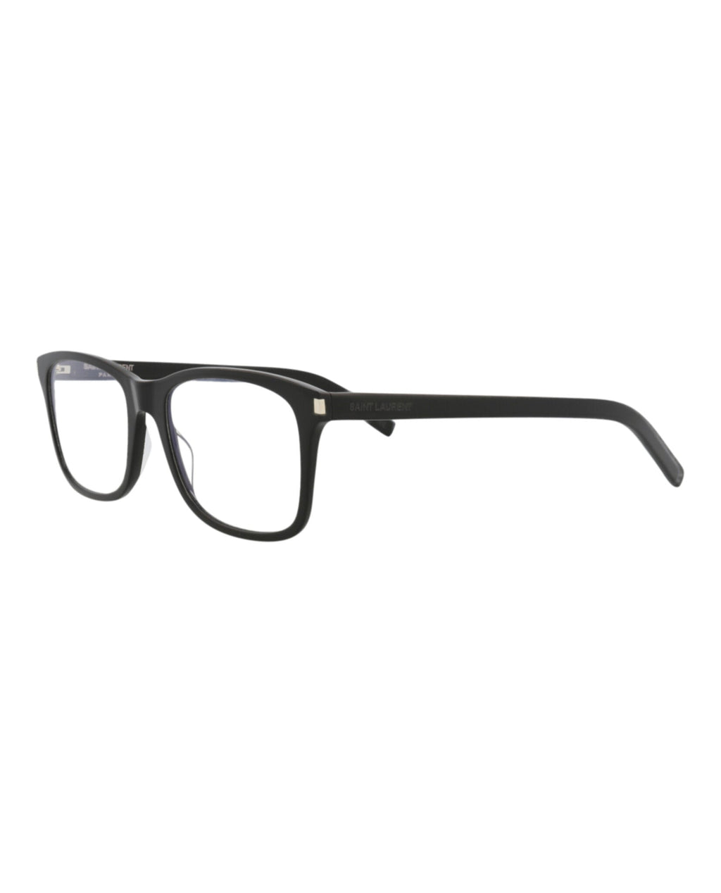 Saint Laurent Unisex Square/Rectangle Black Black Transparent Fashion Designer Eyewear