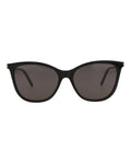 Saint Laurent Womens Cat Eye Black Black Black Fashion Designer Eyewear