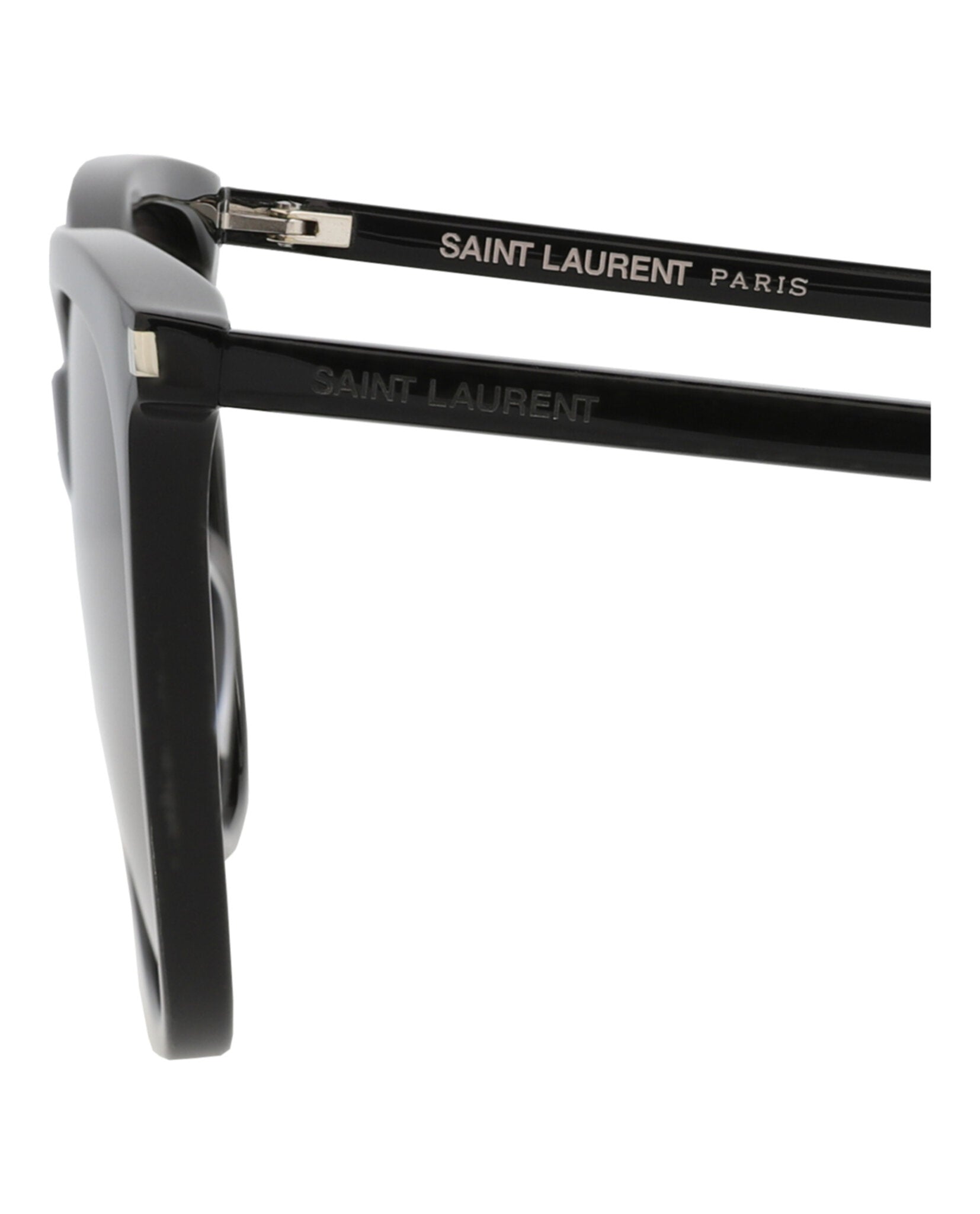 Saint Laurent Womens Cat Eye Black Black Black Fashion Designer Eyewear