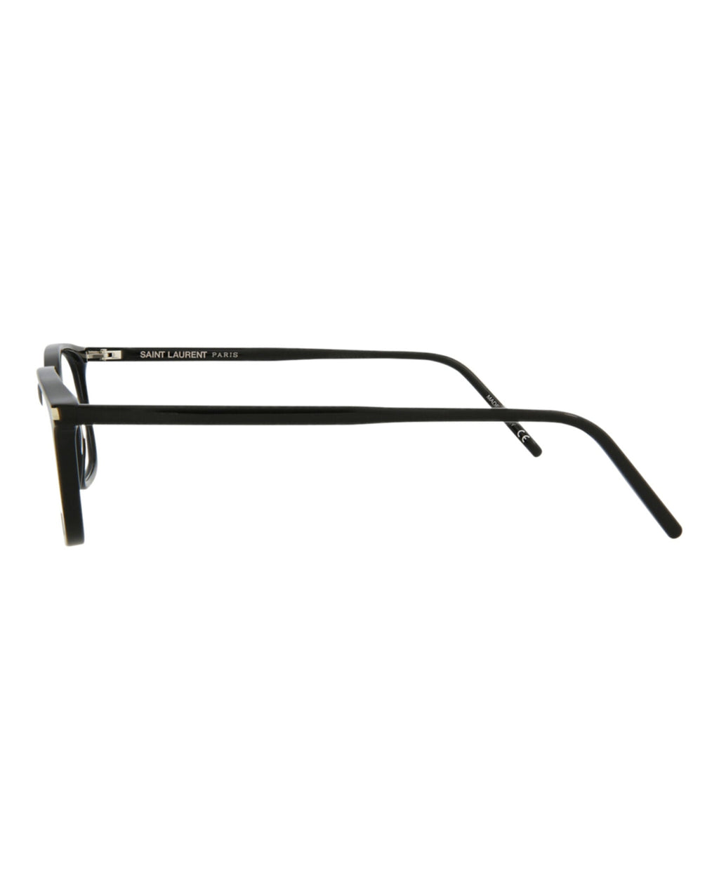 Saint Laurent Unisex Square/Rectangle Black Black Transparent Fashion Designer Eyewear