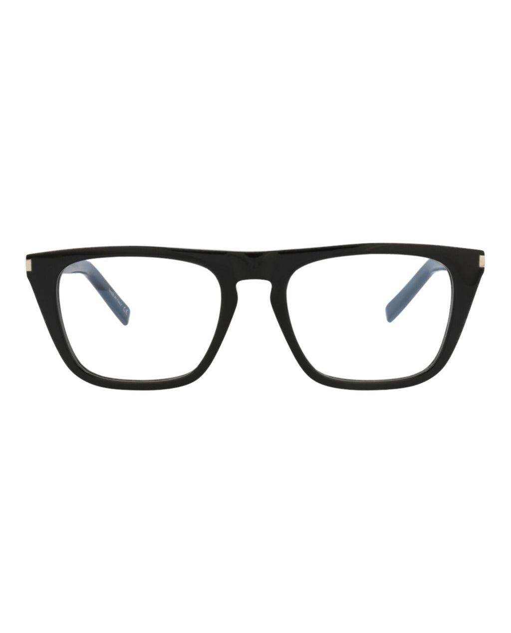 Saint Laurent Unisex Square/Rectangle Black Black Transparent Fashion Designer Eyewear