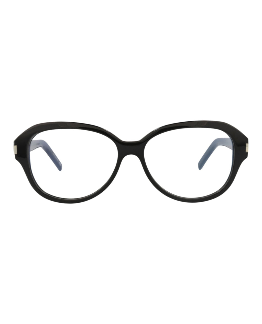 Saint Laurent Unisex Round/Oval Black Black Transparent Fashion Designer Eyewear