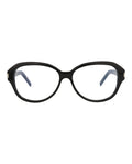 Saint Laurent Unisex Round/Oval Black Black Transparent Fashion Designer Eyewear