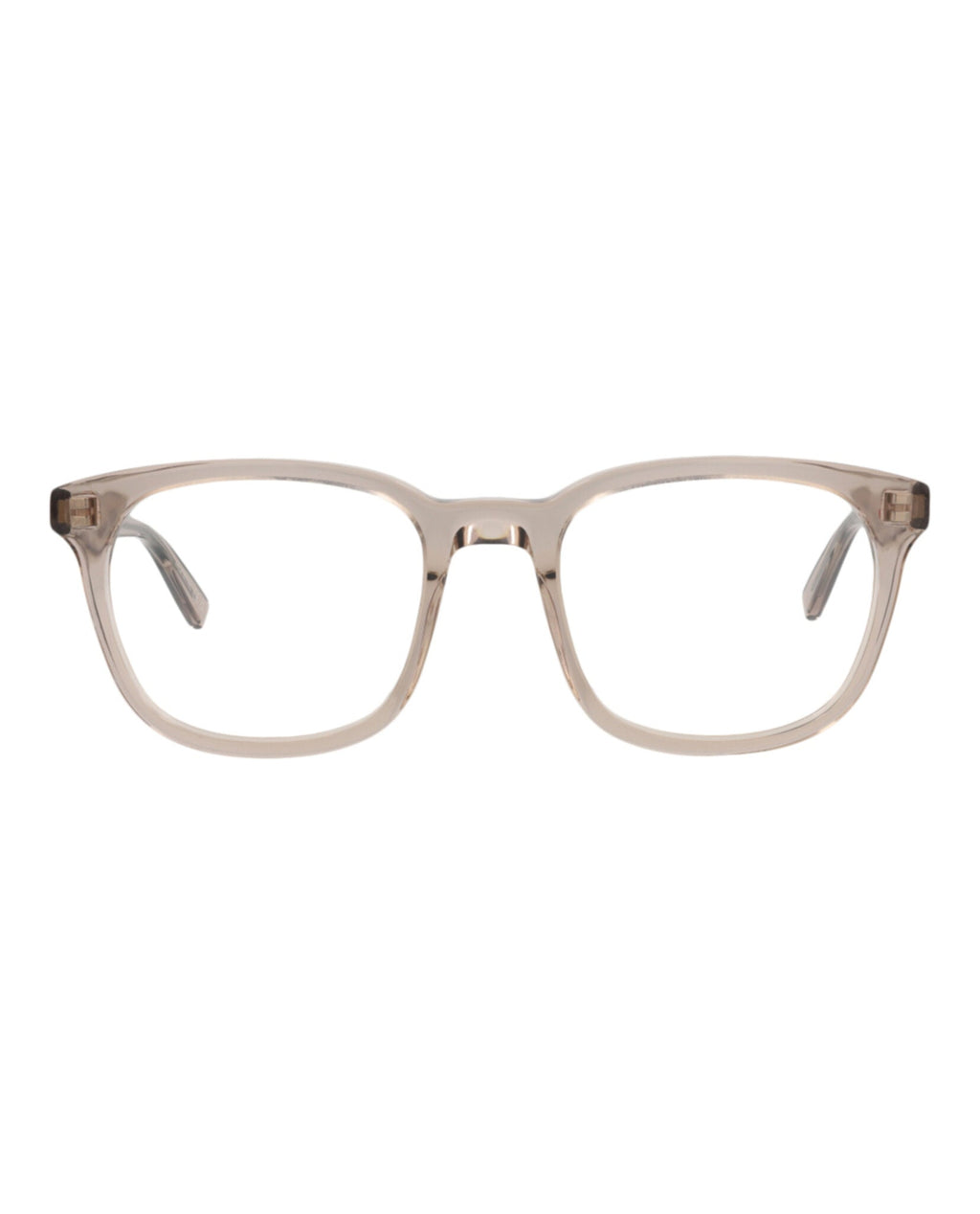 Saint Laurent Mens Round/Oval Brown Brown Transparent Fashion Designer Eyewear