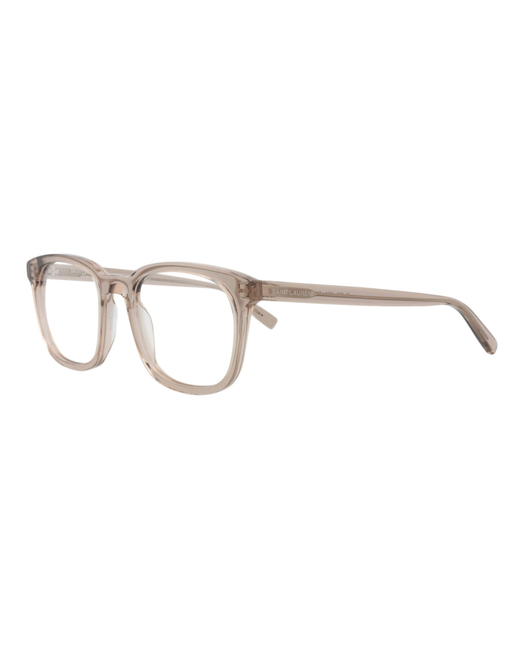 Saint Laurent Mens Round/Oval Brown Brown Transparent Fashion Designer Eyewear