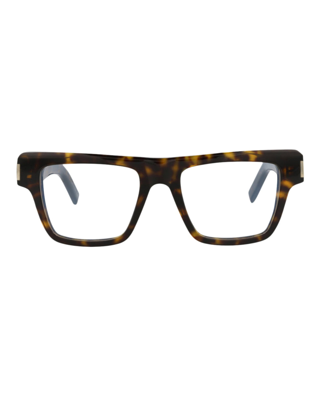 Saint Laurent Mens Square/Rectangle Havana Havana Transparent Fashion Designer Eyewear
