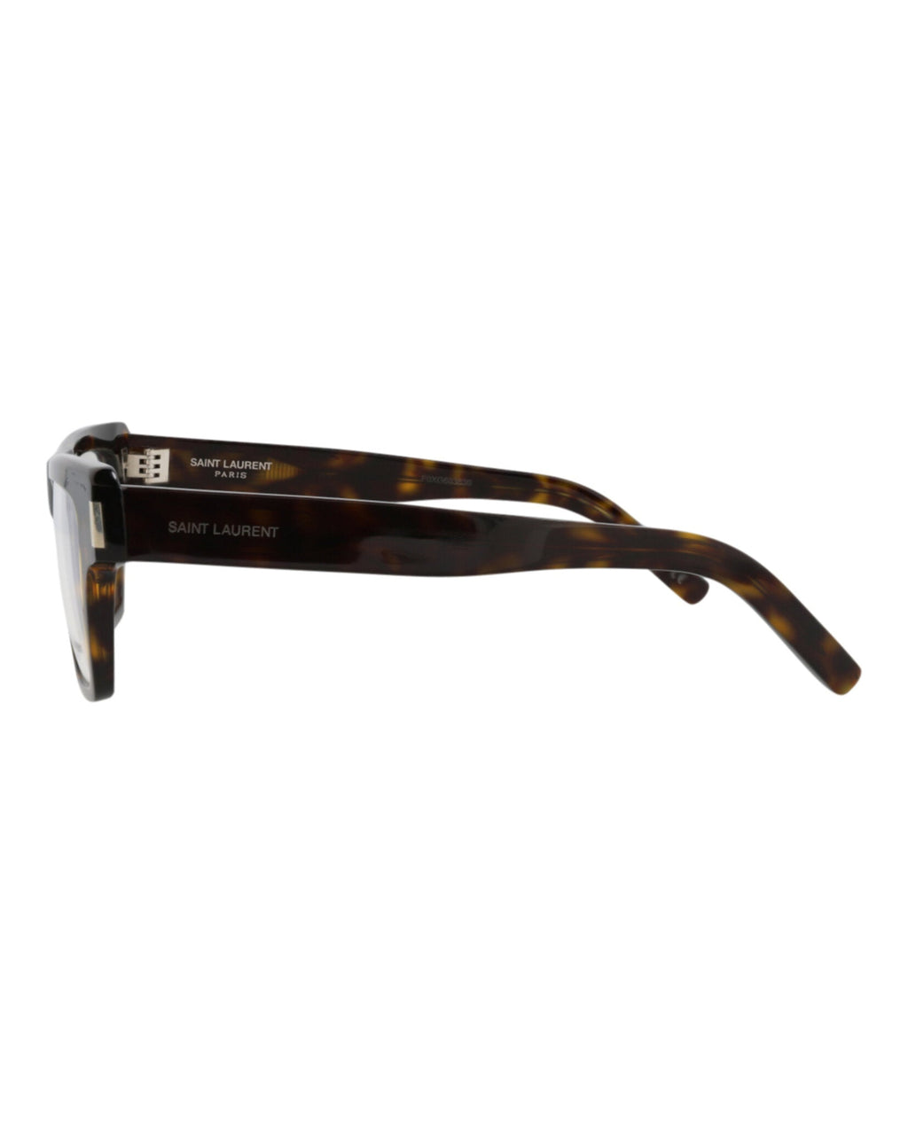 Saint Laurent Mens Square/Rectangle Havana Havana Transparent Fashion Designer Eyewear