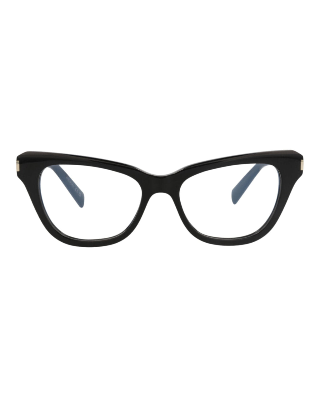 Saint Laurent Womens Cat Eye Black Black Transparent Fashion Designer Eyewear