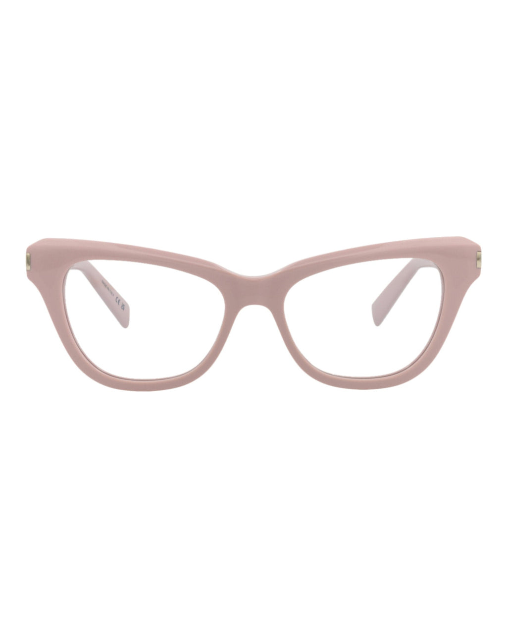 Saint Laurent Womens Cat Eye Pink Pink Transparent Fashion Designer Eyewear