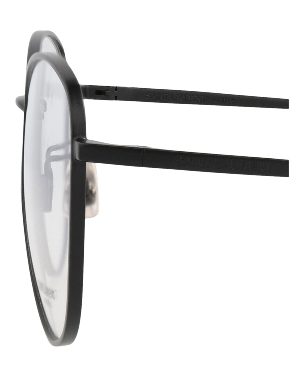 Saint Laurent Womens Cat Eye Black Black Transparent Fashion Designer Eyewear