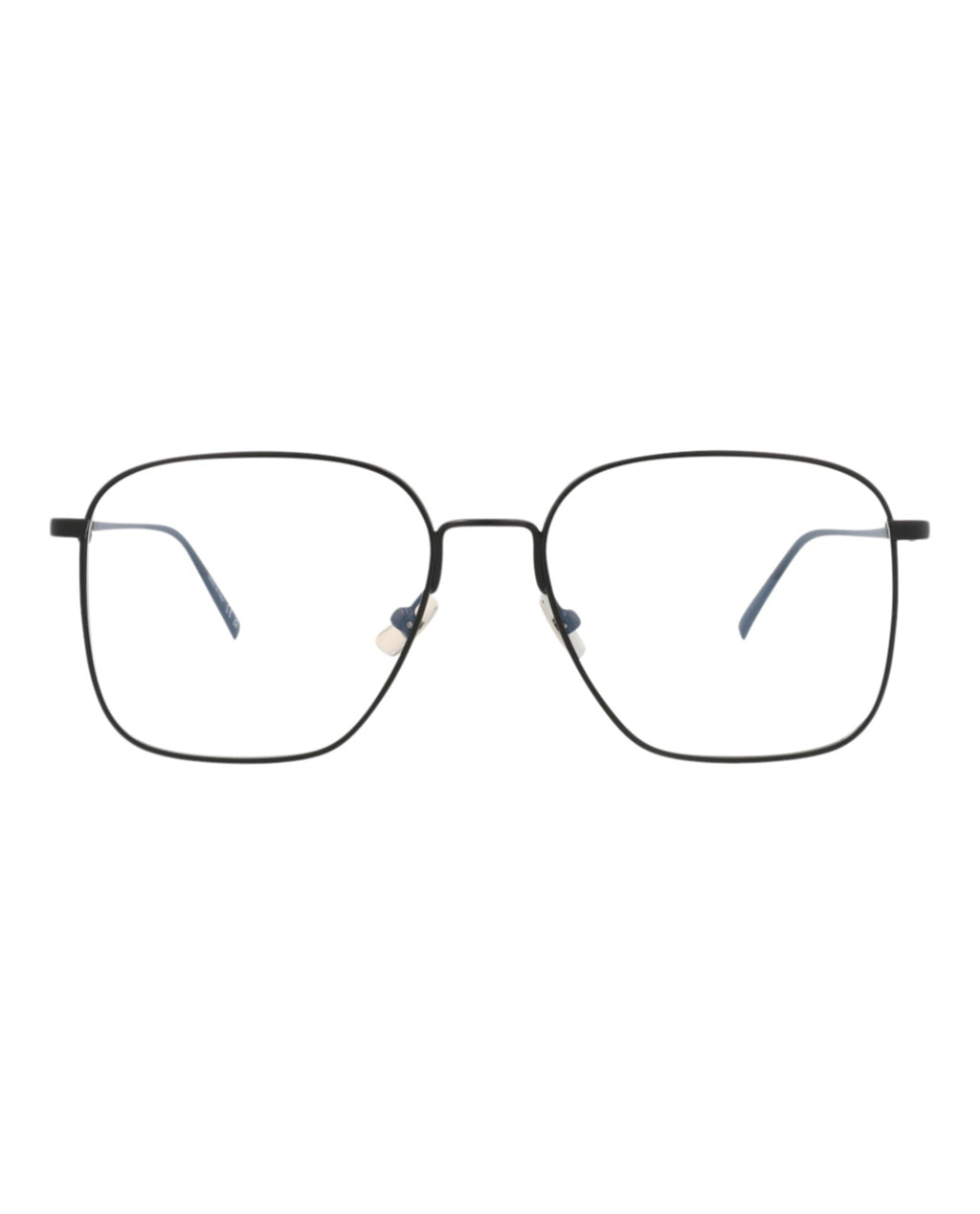Saint Laurent Unisex Square/Rectangle Black Black Transparent Fashion Designer Eyewear