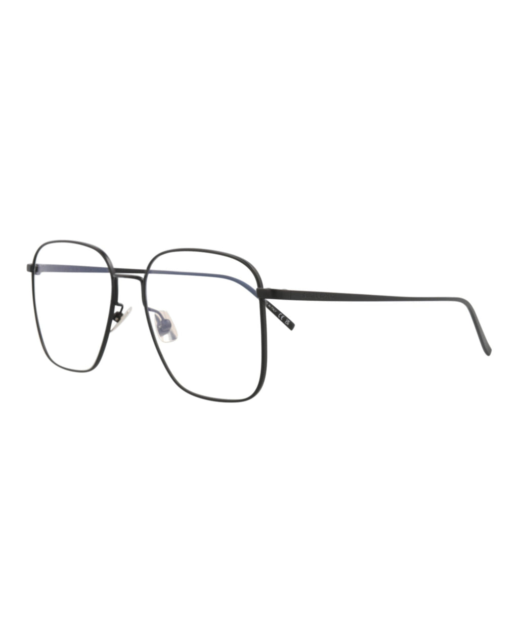 Saint Laurent Unisex Square/Rectangle Black Black Transparent Fashion Designer Eyewear