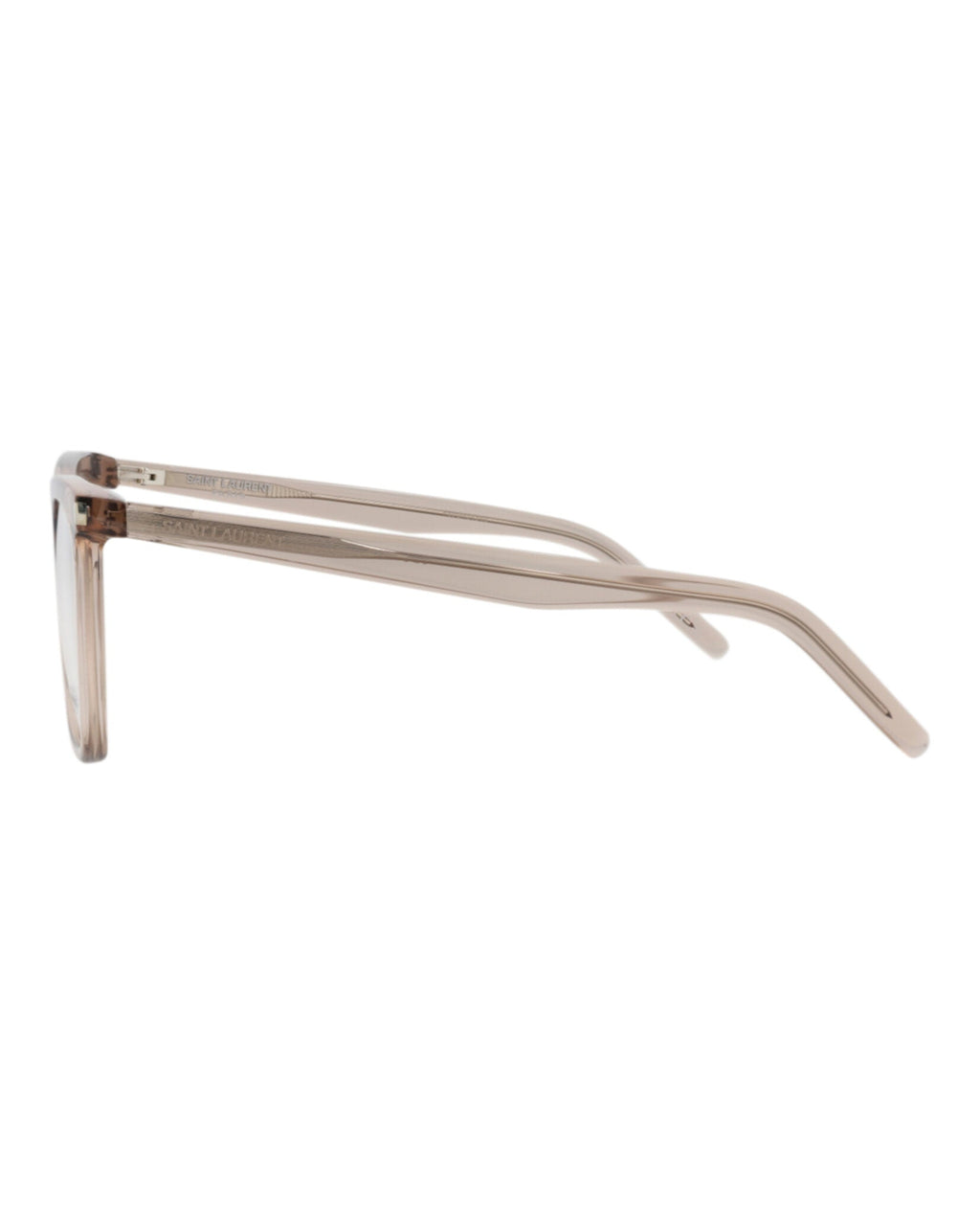 Saint Laurent Womens Square/Rectangle Brown Brown Transparent Fashion Designer Eyewear