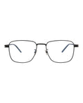 Saint Laurent Mens Square/Rectangle Black Black Transparent Fashion Designer Eyewear