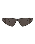 Saint Laurent Womens Cat Eye Black Black Black Fashion Designer Eyewear