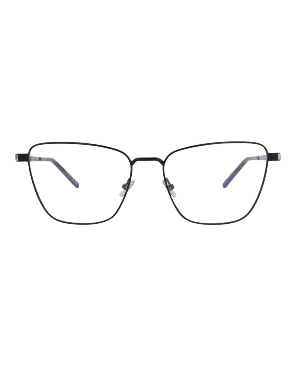 Saint Laurent Womens Cat Eye Black Black Transparent Fashion Designer Eyewear