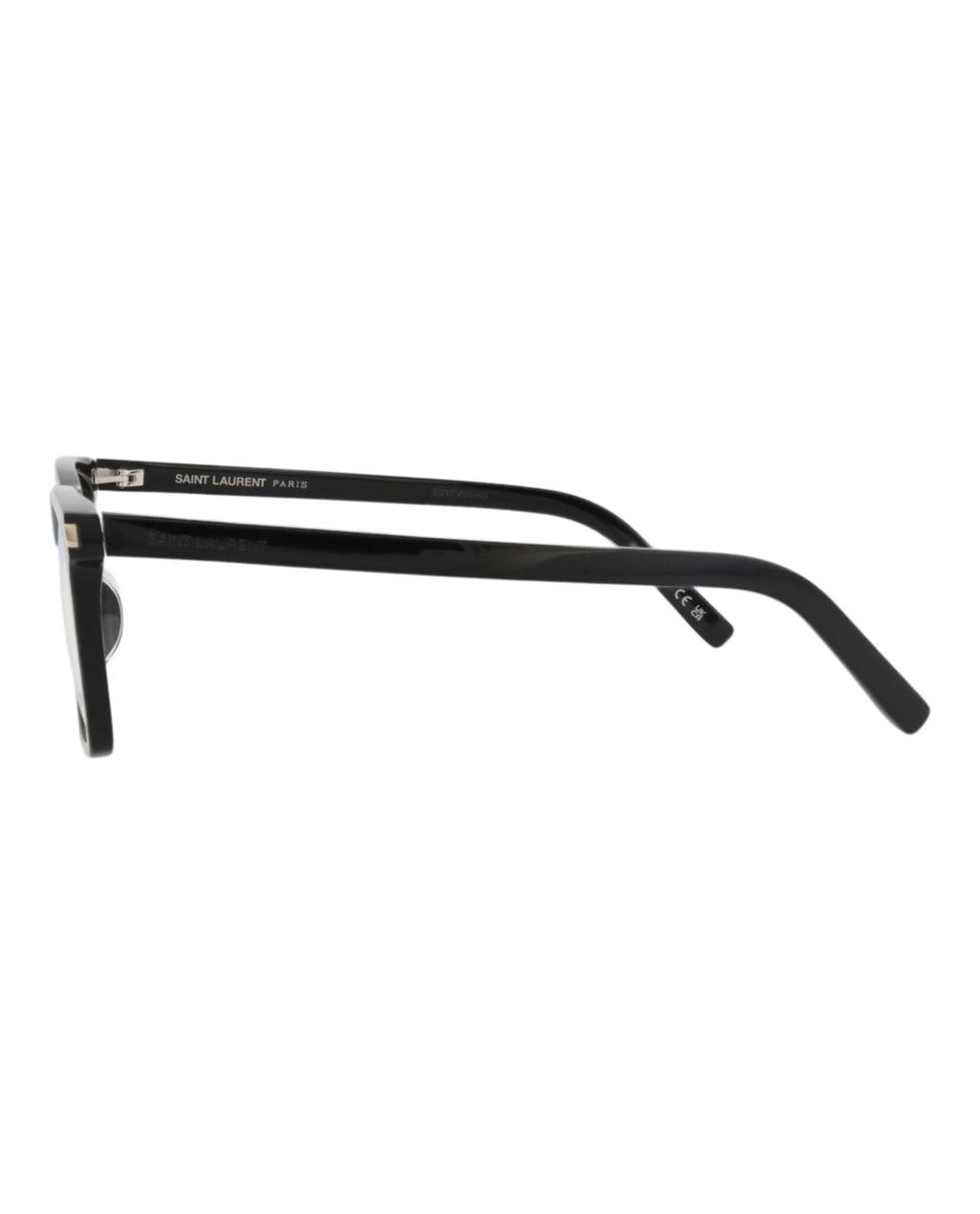 Saint Laurent Unisex Square/Rectangle Black Black Transparent Fashion Designer Eyewear