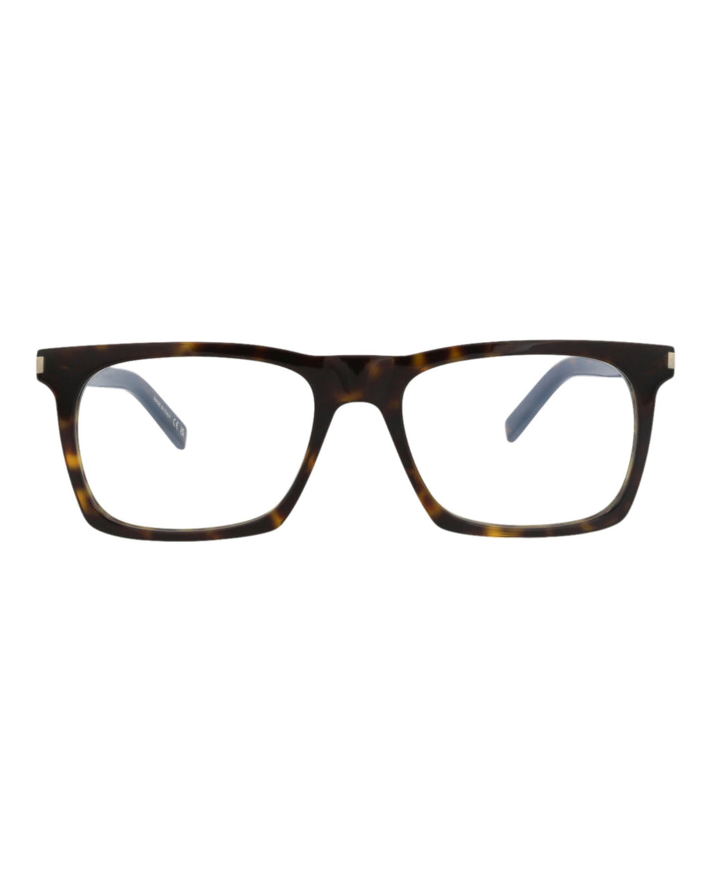 Saint Laurent Unisex Square/Rectangle Havana Havana Transparent Fashion Designer Eyewear