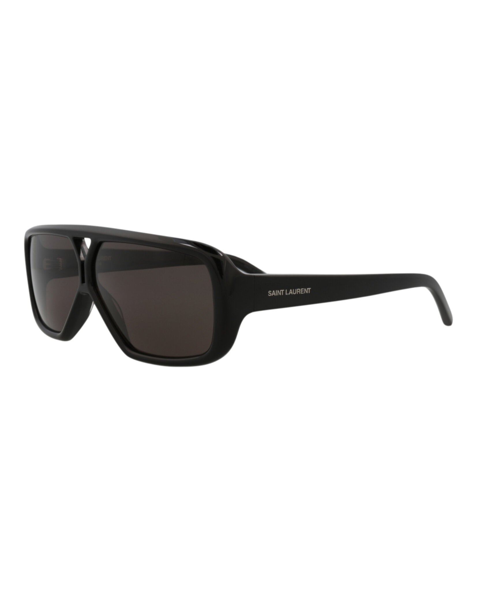 Saint Laurent Womens Aviator Black Black Black Fashion Designer Eyewear