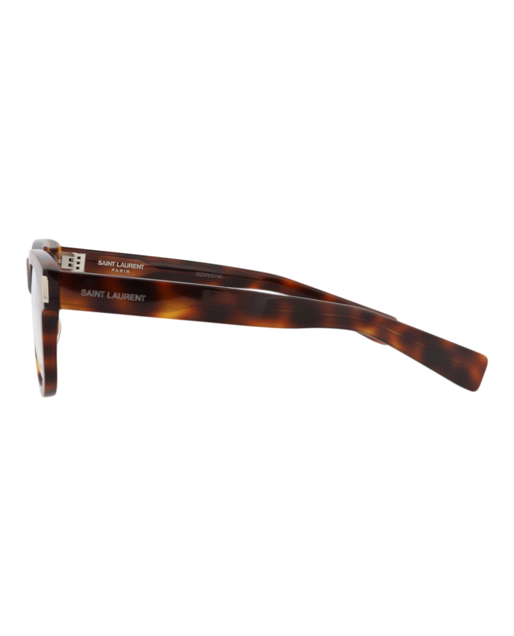 Saint Laurent Unisex Round/Oval Havana Havana Transparent Fashion Designer Eyewear