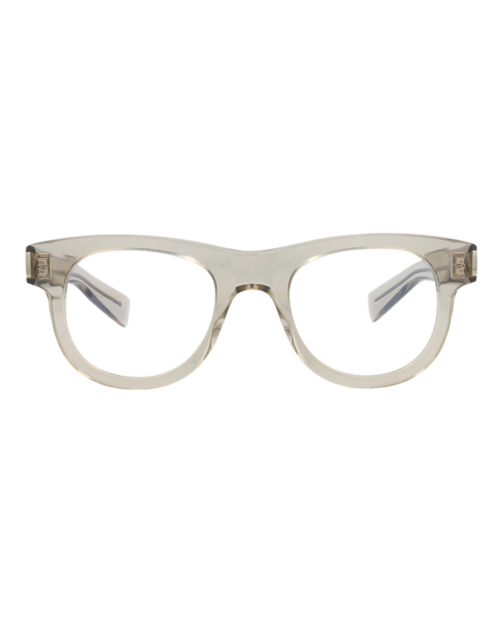 Saint Laurent Unisex Round/Oval Beige Beige Transparent Fashion Designer Eyewear