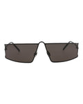 Saint Laurent Womens Square/Rectangle Black Black Black Fashion Designer Eyewear