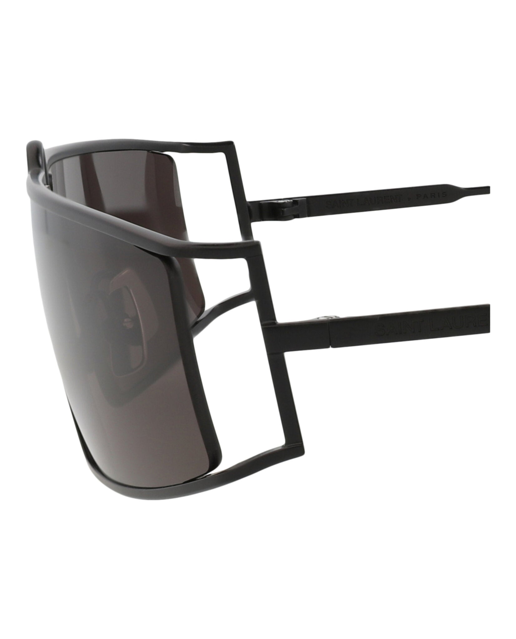 Saint Laurent Womens Square/Rectangle Black Black Black Fashion Designer Eyewear