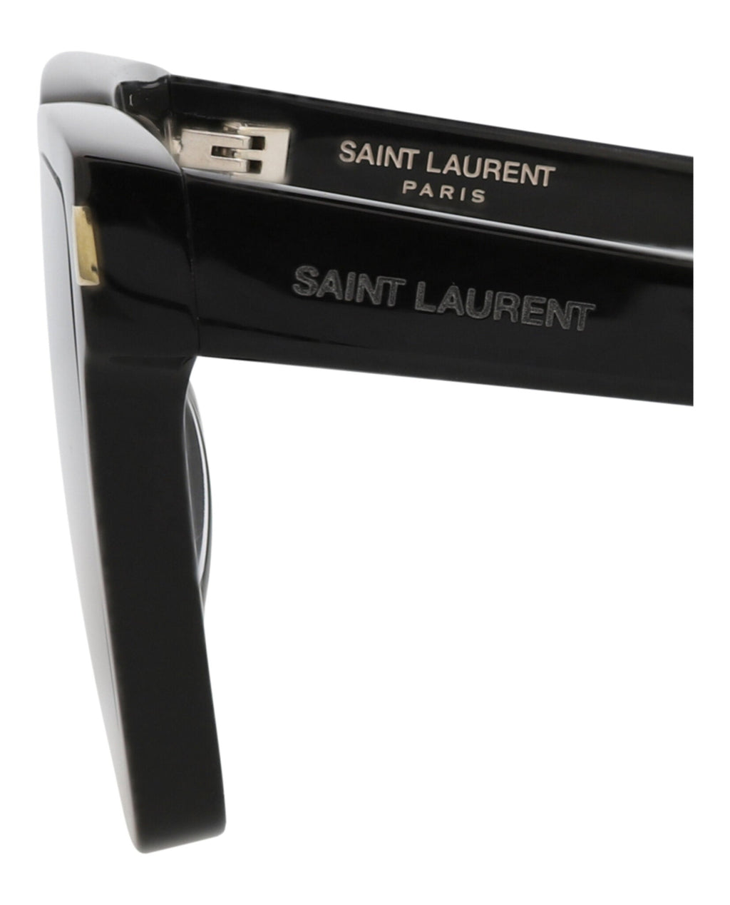 Saint Laurent Unisex Square/Rectangle Black Black Black Fashion Designer Eyewear